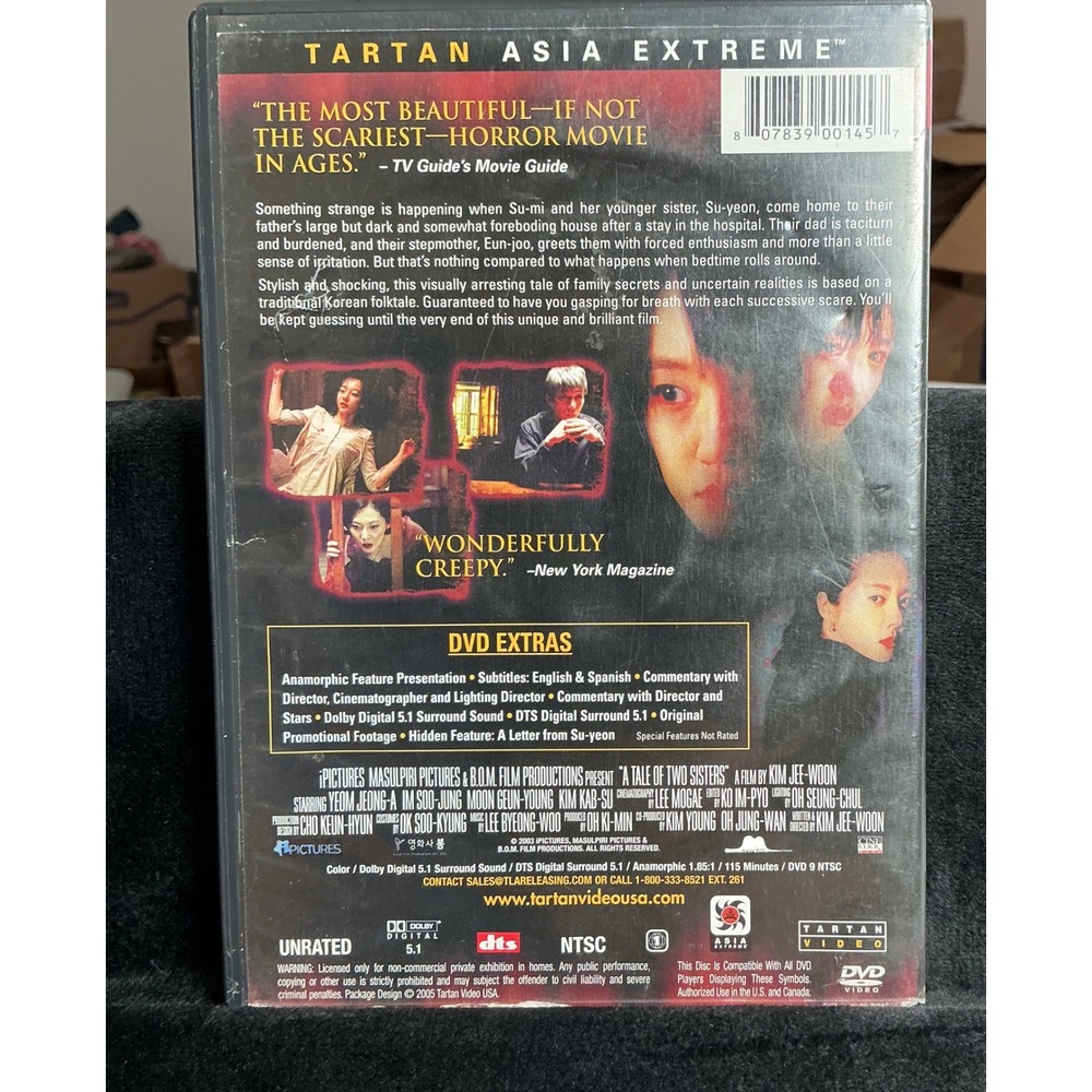 2005 Tartan A Tale of Two Sisters DVD Kim Jee-Woon Korean Horror Asia Extreme - Picture 2 of 4